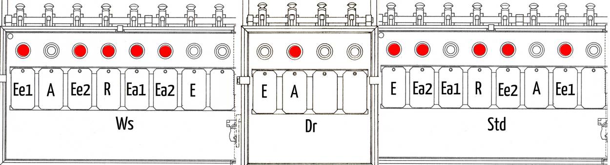 (9) 7 Felder Ws Std  Z2 n Std v Dr gebl
